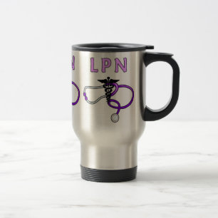 Taza De Viaje Estetoscopio de las enfermeras LPN