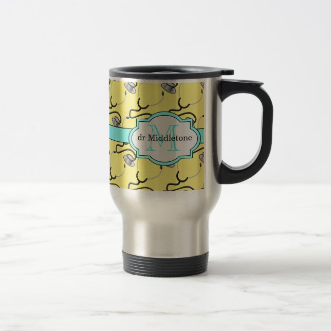 Taza De Viaje Estetoscopios divertidos para los médicos en (Derecha)