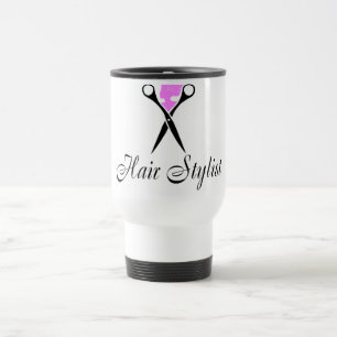 Taza De Viaje Estilista (tijeras/rosa)