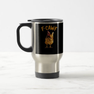 Taza De Viaje Estilo Creativo Clásico F-Caw-F-Pollo