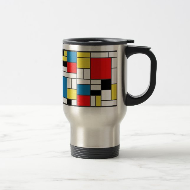 Taza De Viaje Estilo mondriano (Derecha)