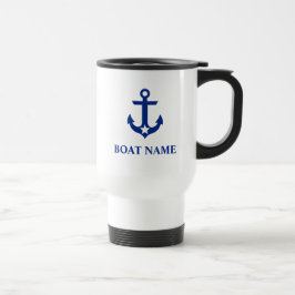 Taza De Viaje Estrella de anclaje de nombre de barco náutico