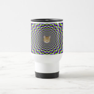 Taza De Viaje Estrella de cerdo en azul rosa amarillo y verde