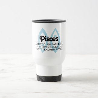 Taza De Viaje Estrella de Pisces Signo de Zodiac Rasgos Mejor Pr