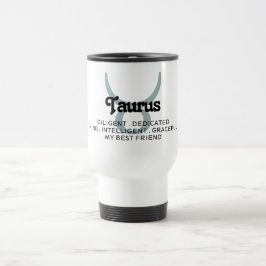 Taza De Viaje Estrella de Tauro Signo de Zodiaco Rasgos Mejor Am