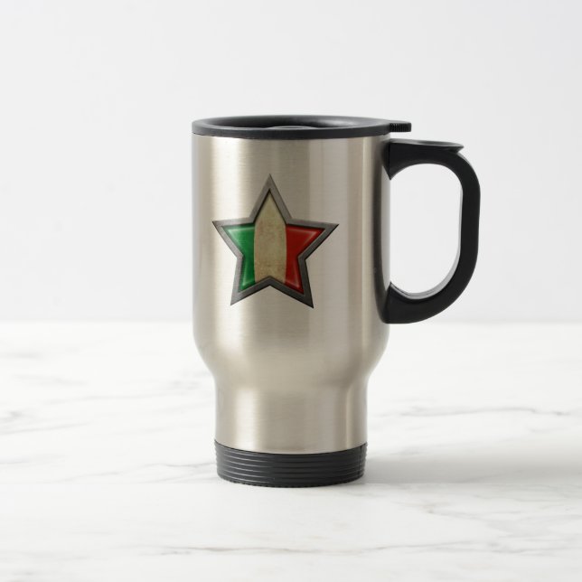 Taza De Viaje Estrella italiana de la bandera (Derecha)