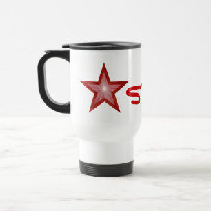 Taza De Viaje Estrella roja '¡STAR!'