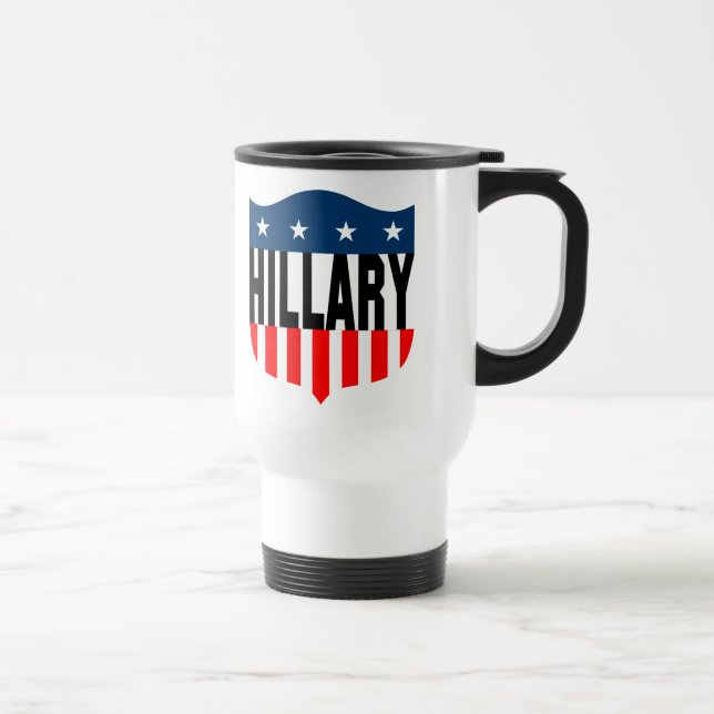 Taza De Viaje estrellas de hillary clinton y rayas (Derecha)