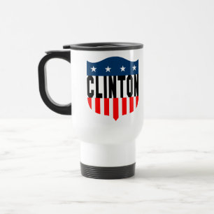 Taza De Viaje estrellas de hillary clinton y rayas