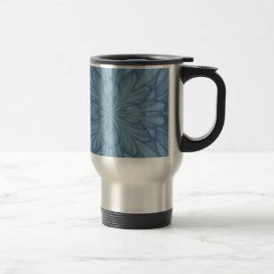 Taza De Viaje Estrellas de Navidades azules suaves #2