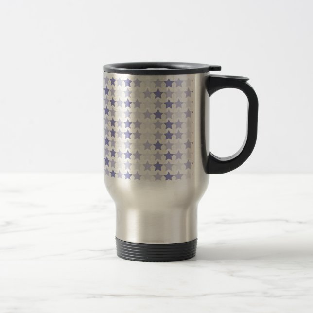 Taza De Viaje Estrellas de Ombre Azul Patriótico (Derecha)