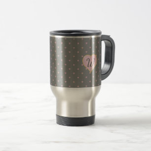 Taza De Viaje Estrellas en el corazón sobre la bruma gris