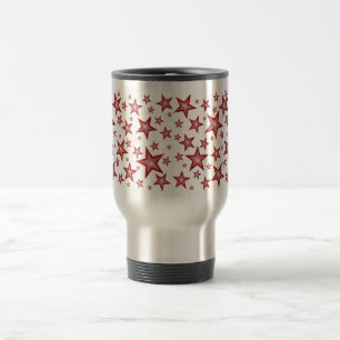 Taza De Viaje Estrellas rojas