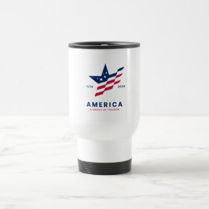 Taza De Viaje Estrellas y Franjas