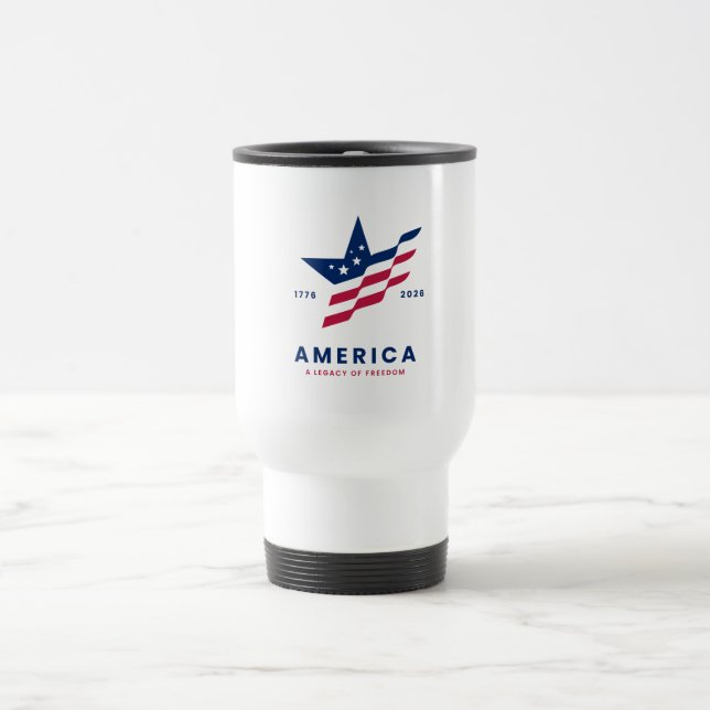 Taza De Viaje Estrellas y Franjas (Centro)