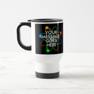 Taza De Viaje Estructura Atómica de la Ciencia de tu Mensaje