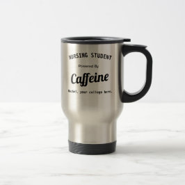 Taza De Viaje Estudiante de Enfermería Personalizado Potenciado