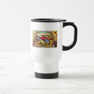 Taza De Viaje Etiqueta de cigarro antiguo de nuggets de oro