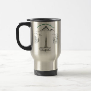 Taza De Viaje Even Broken, I Still See – Abstract Eye Design