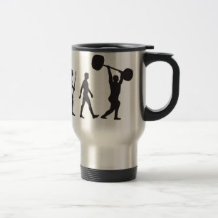Taza De Viaje Evolución del hombre - Constructor de cuerpos
