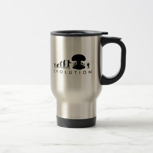 Taza De Viaje Evolución del Hombre y la Cucaracha Gráfico Divert