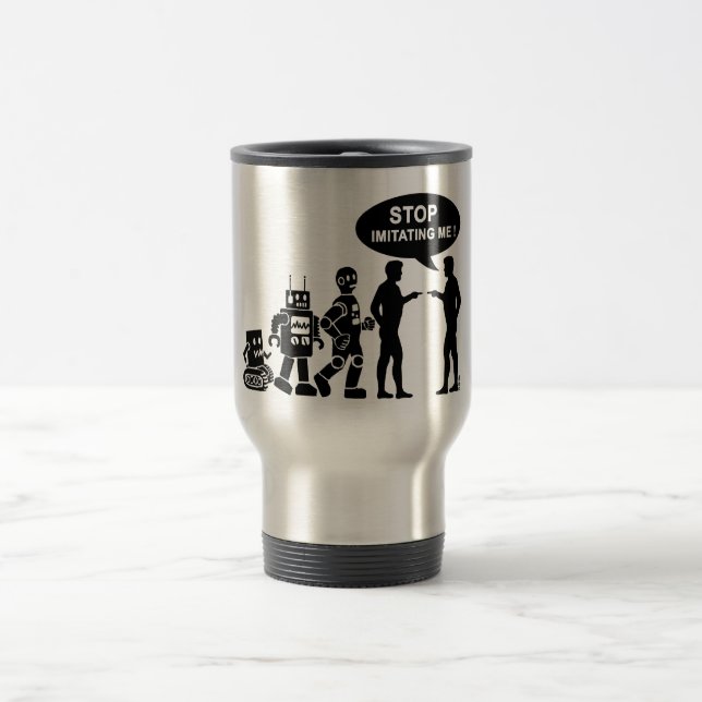 Taza De Viaje Evolución del robot (Centro)