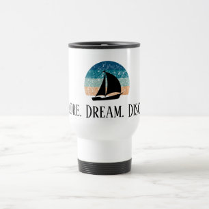 Taza De Viaje Explora. Soñar. Descubre. Mugre de viaje