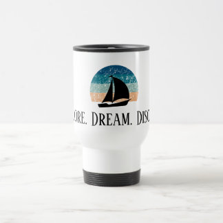 Taza De Viaje Explora. Soñar. Descubre. Mugre de viaje
