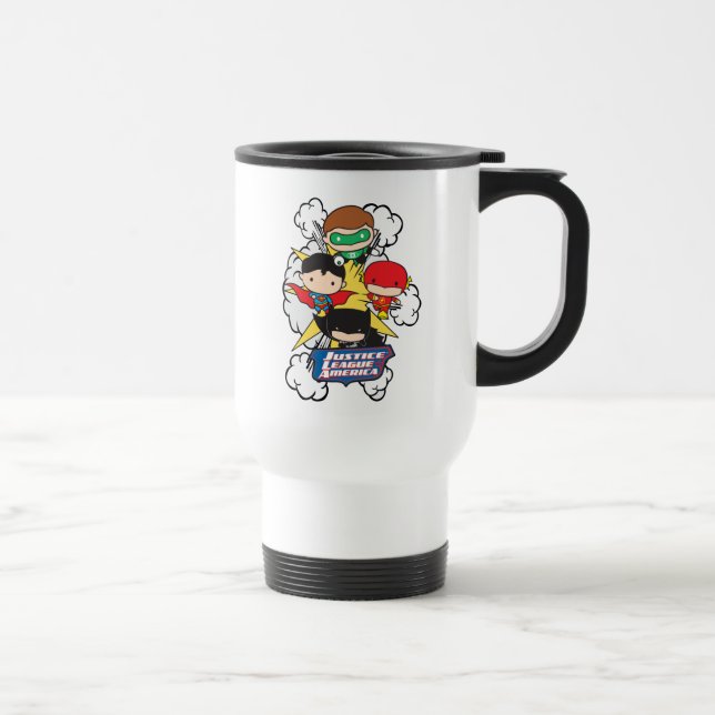 Taza De Viaje Explosión de la Liga de Justicia de Chibi (Derecha)