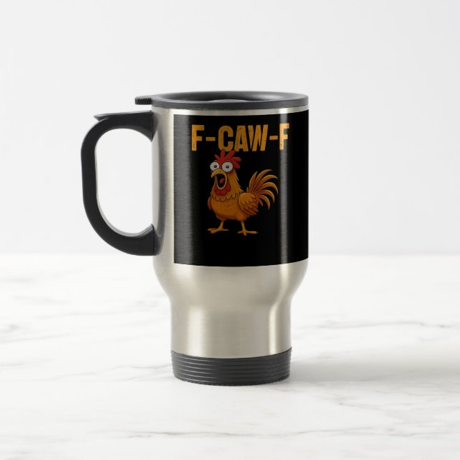 Taza De Viaje F-Caw-F-Chicken Essential Simple Design (Izquierda)