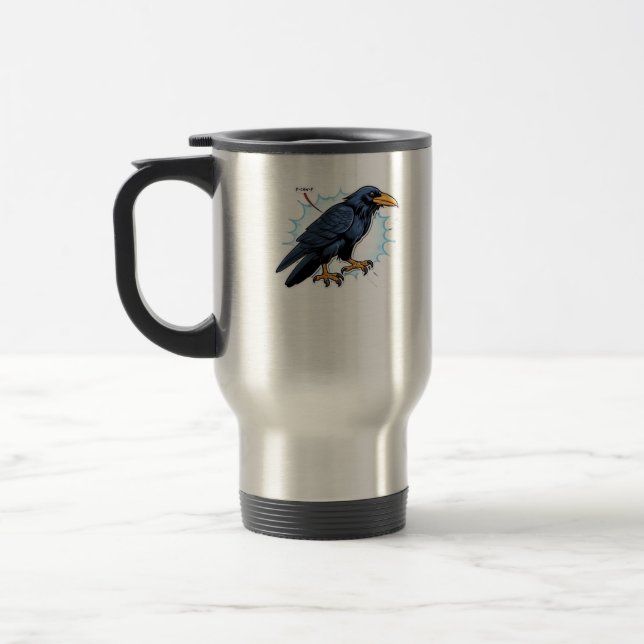 Taza De Viaje F-Caw-F Clásico Simple Limpio (Izquierda)