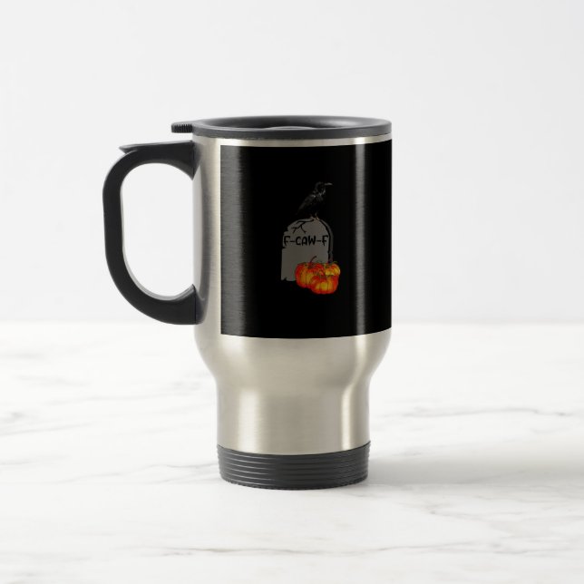 Taza De Viaje F-Caw-F Crow Classic Retro Cool (Izquierda)