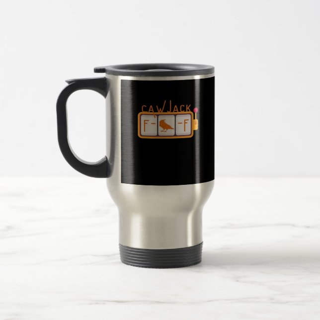 Taza De Viaje F-Caw-F Jackpot Gráfico Retro (Izquierda)