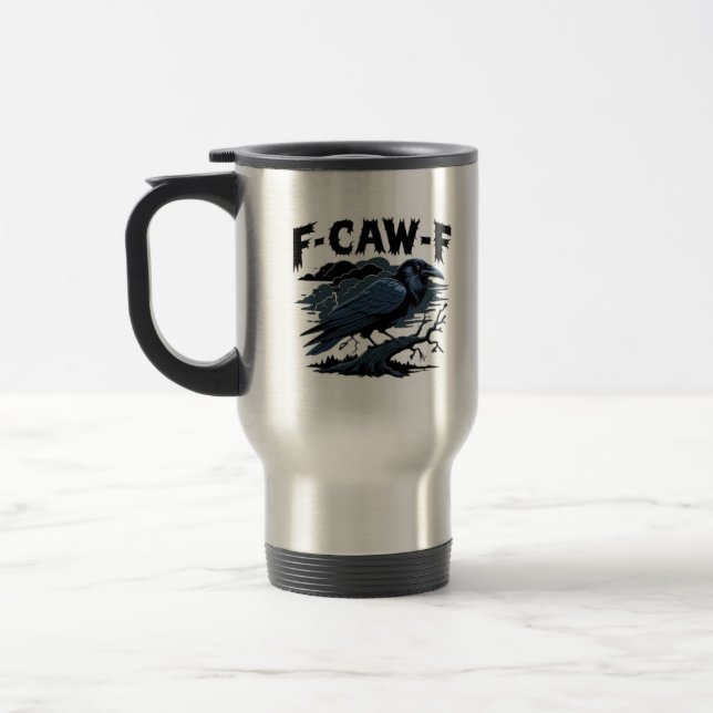 Taza De Viaje F-Caw-F Minimal Limpio (Izquierda)