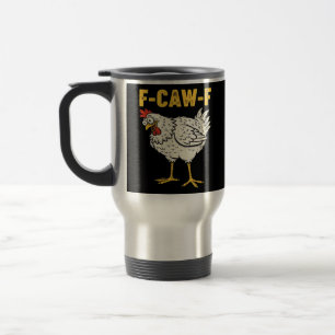 Taza De Viaje F-Caw-F Pollo Clásico Retro Cool