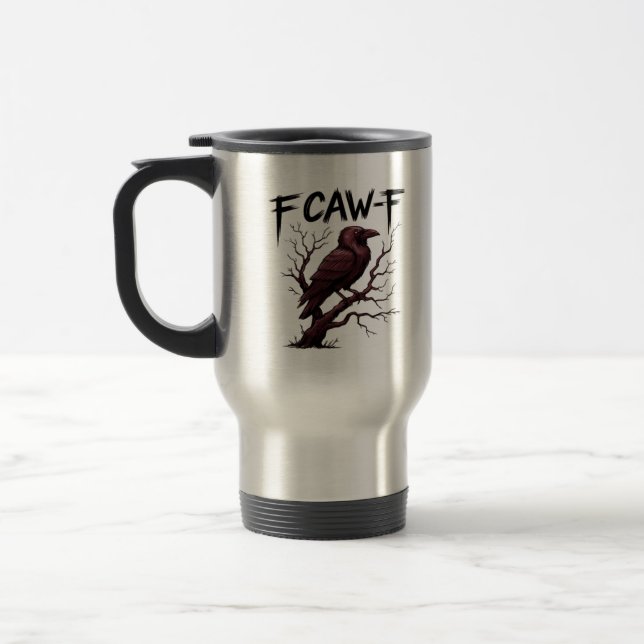 Taza De Viaje F-Caw-F Raven Classic (Izquierda)
