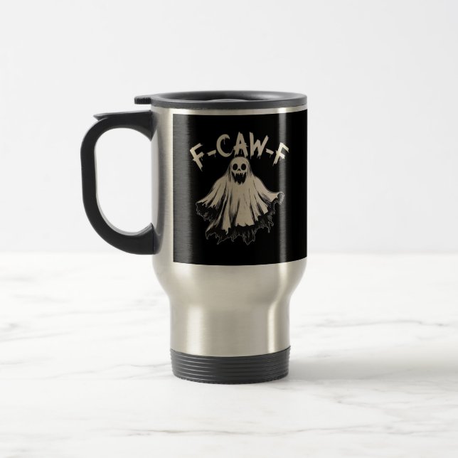 Taza De Viaje F Caw F Raven Retro Classic Style (Izquierda)