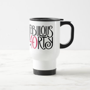Taza De Viaje Fabuloso con 40 rojos