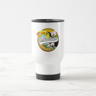 Taza De Viaje Fabuloso logo retro Panamá Postal Poster Canvas