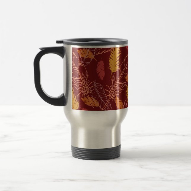 Taza De Viaje Fall Feathers Travel Mug (Izquierda)