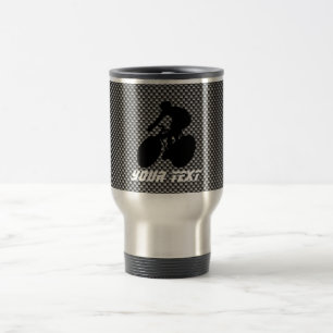 Taza De Viaje Falso ciclo de la fibra de carbono