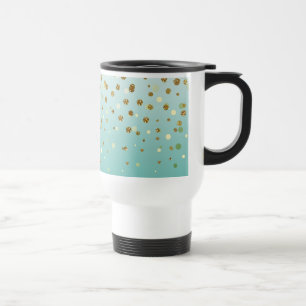 Taza De Viaje Falso confeti femenino moderno bonito del