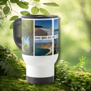 Taza De Viaje Familia Vacaciones 6 Collage de fotos Personalizad