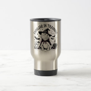 Taza De Viaje Familiar En Entrenamiento Arte De Halloween Lizard