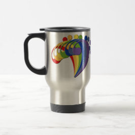 Taza De Viaje Fan del arco iris del Clef bajo