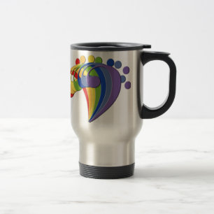 Taza De Viaje Fan del arco iris del Clef bajo