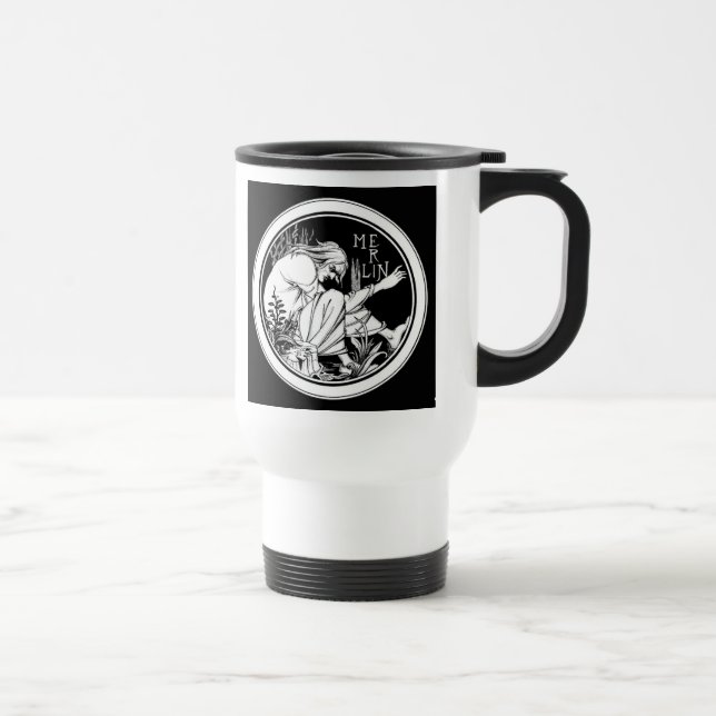 Taza De Viaje Fantasía Art Nouveau de Merlin (Derecha)