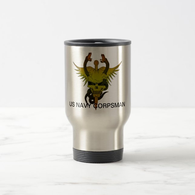 Taza De Viaje Farmaceuta para arriba (Centro)