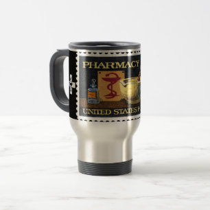 Taza De Viaje Farmacia Rx Stamp~Pharmacist ~Druggist~Apothecary