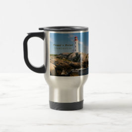 Taza De Viaje Faro de Peggys Point Atlantic Canadá
